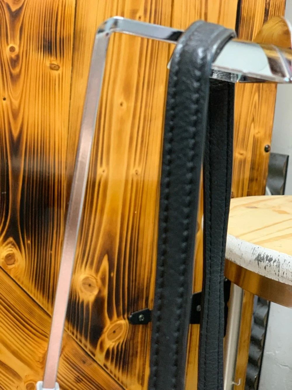 Michael Kors Black Leather Shoulder Bag with Gold Plate Accent - Picture 11 of 11